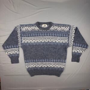Vintage Catamount Trail Fair Isle Sweater Nordic Grandpa Knit Outdoors Medium